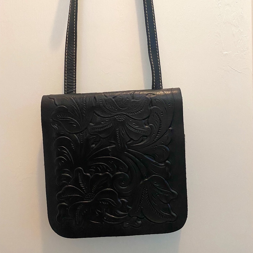 Patricia Nash Tooled leather crossbody purse